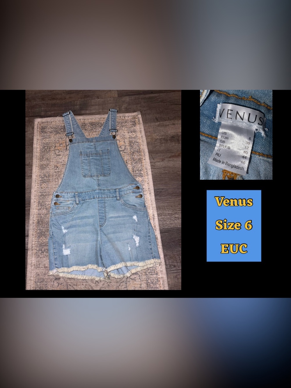 Venus women’s overalls size 6